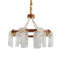 Люстра Loft-Concept Leather Glass Chandelier 40.6282-0 58254
