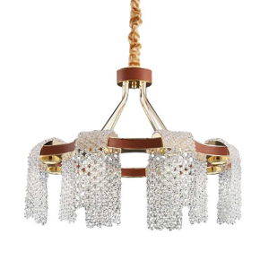 Люстра Loft-Concept Leather Glass Chandelier 40.6282-0 58254