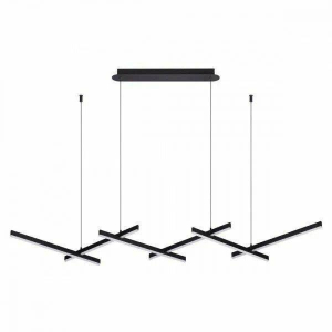 Люстра подвесная Alfa Light F3924-46 black 50W 120*33*H 120