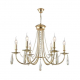 Подвесная люстра Crystal Lux Victoria SP6 Gold/Amber