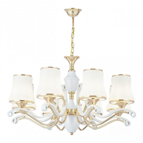 Подвесная люстра Arte Milano Florentia-3987 303987/8 Wh/Gd Подвесная люстра Arte Milano Florentia-3987 303987/8 Wh/Gd