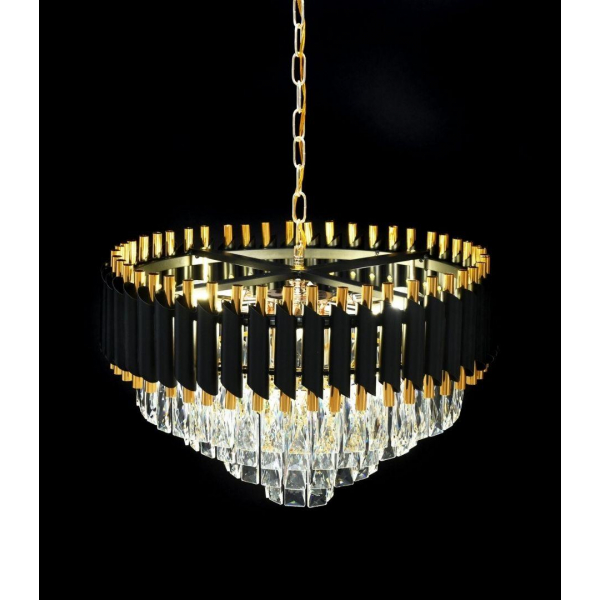 Подвесная люстра Lumina Deco Funneli LDP 6003-500 BK+F.GD Подвесная люстра Lumina Deco Funneli LDP 6003-500 BK+F.GD