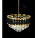 Подвесная люстра Lumina Deco Funneli LDP 6003-500 BK+F.GD