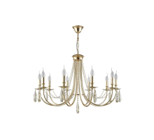 Подвесная люстра Crystal Lux Victoria SP10 Gold/Amber