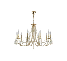 Подвесная люстра Crystal Lux Victoria SP10 Gold/Amber