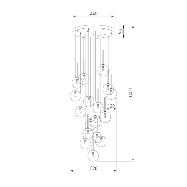 Подвесная люстра TK Lighting 5945 Nilos Подвесная люстра TK Lighting 5945 Nilos