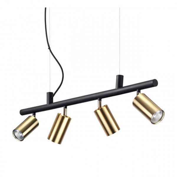 Подвесная люстра Ideal Lux Dynamite SP4 Ottone Satinato 244624 Подвесная люстра Ideal Lux Dynamite SP4 Ottone Satinato 244624