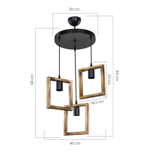 Подвесная люстра Toplight Louise TL1613H-03WD Подвесная люстра Toplight Louise TL1613H-03WD