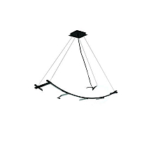 Люстра подвесная Alfa Light F3524-07 White+Black E27*4