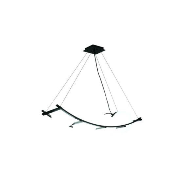 Люстра подвесная Alfa Light F3524-07 White+Black E27*4