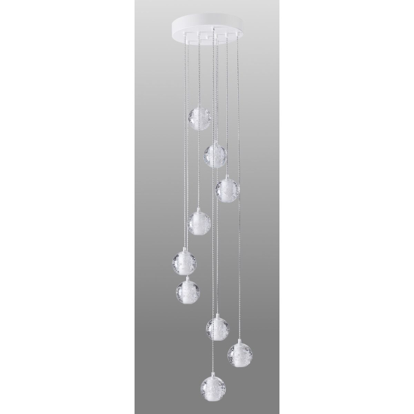 Подвесная люстра Crystal Lux Gaspar SP9 D300 White