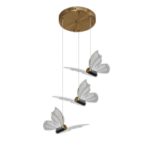 Подвесная светодиодная люстра Natali Kovaltseva Butterflies Led Lamps 81366 Gold
