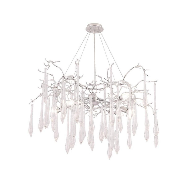 Подвесная люстра Crystal Lux REINA SP8 D1000 SILVER PATINA Подвесная люстра Crystal Lux REINA SP8 D1000 SILVER PATINA