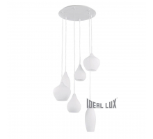 Подвесная люстра Ideal Lux Soft SP6 Bianco 087818