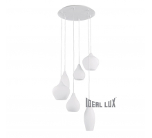Подвесная люстра Ideal Lux Soft SP6 Bianco 087818