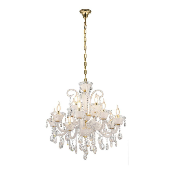 Подвесная люстра Lumina Deco Eliza LDP 7028-8+4 WT Подвесная люстра Lumina Deco Eliza LDP 7028-8+4 WT