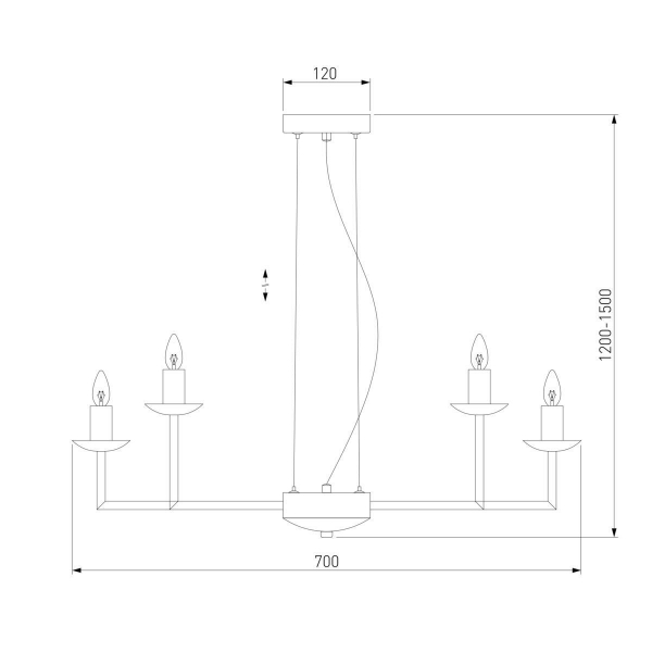 Подвесная люстра Eurosvet Cariso 60150/10 хром Подвесная люстра Eurosvet Cariso 60150/10 хром