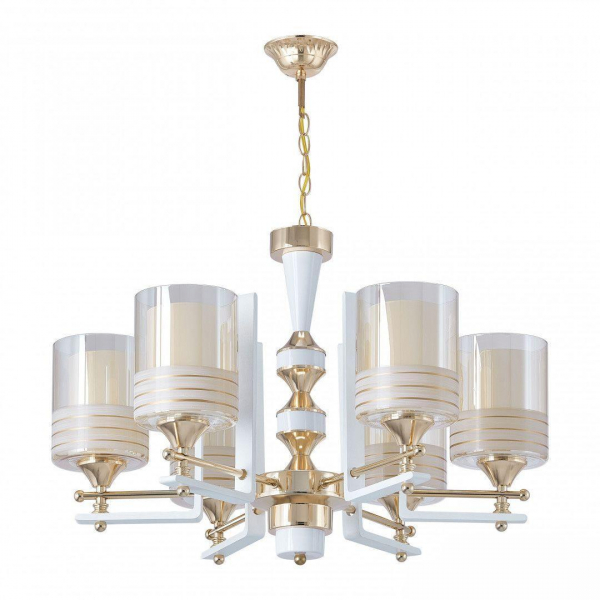 Подвесная люстра Arte Milano Florentia-6087 306087/6 Wh/Gd Подвесная люстра Arte Milano Florentia-6087 306087/6 Wh/Gd