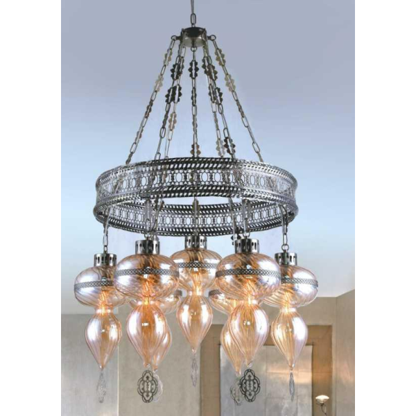 Люстра подвесная Alfa Light F1524-09 AB