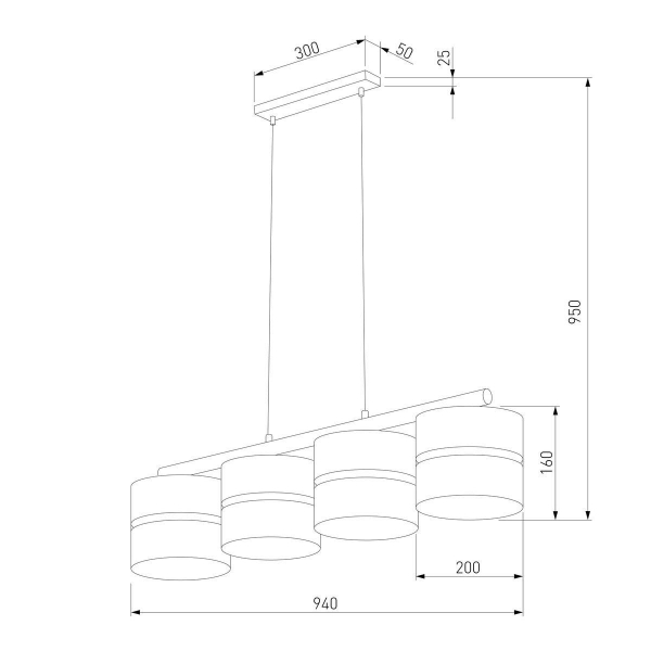 Подвесная люстра TK Lighting 6576 Linobianco Подвесная люстра TK Lighting 6576 Linobianco
