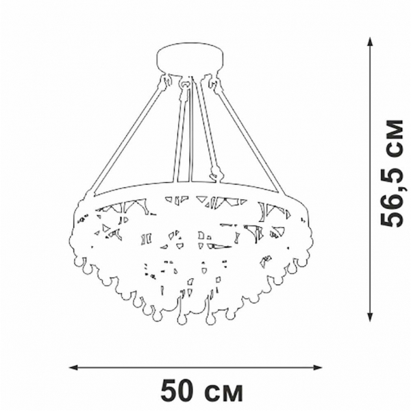 Подвесная люстра Vitaluce V5352-1/5S Подвесная люстра Vitaluce V5352-1/5S