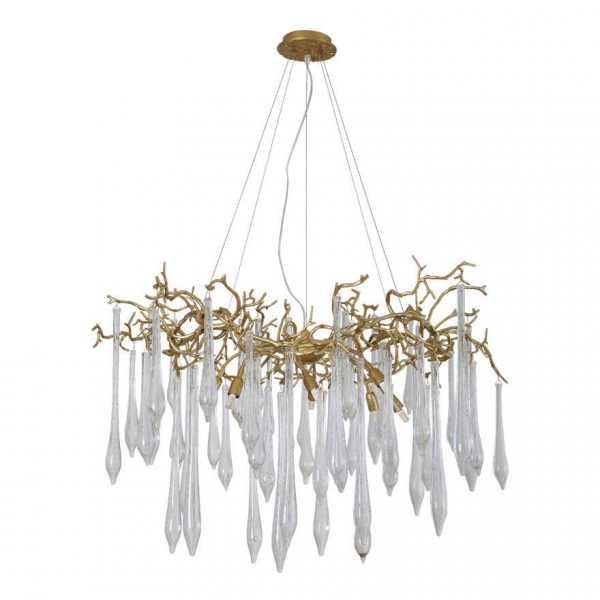 Подвесная люстра Crystal Lux Reina SP8 D1000 Gold Pearl Подвесная люстра Crystal Lux Reina SP8 D1000 Gold Pearl