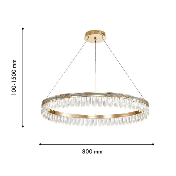 Подвесная светодиодная люстра Favourite Palatium 4207-8P Подвесная светодиодная люстра Favourite Palatium 4207-8P