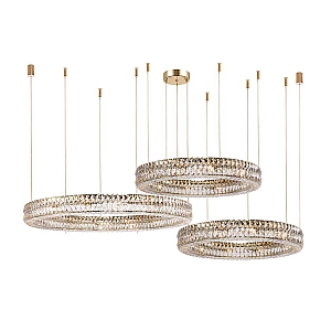 Горизонтальная композиция Newport 8550 из трех колец золото №179 S8550_179G
