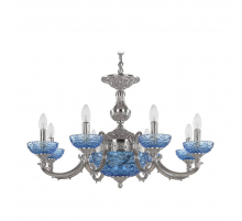 Подвесная люстра Bohemia Ivele 72209P/8/210 Ni P Aquamarine/M-1F