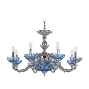 Подвесная люстра Bohemia Ivele 72209P/8/210 Ni P Aquamarine/M-1F