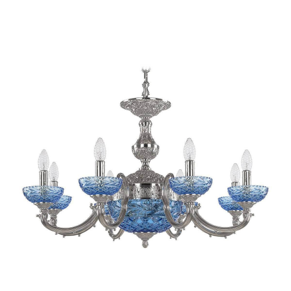 Подвесная люстра Bohemia Ivele 72209P/8/210 Ni P Aquamarine/M-1F Подвесная люстра Bohemia Ivele 72209P/8/210 Ni P Aquamarine/M-1F