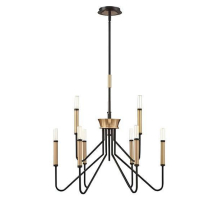 Люстра подвесная Alfa Light F1124-21 D750*H710 BK+GD