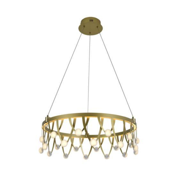 Люстра подвесная Alfa Light F3924-83 GOLD 50W Φ60*H15 0