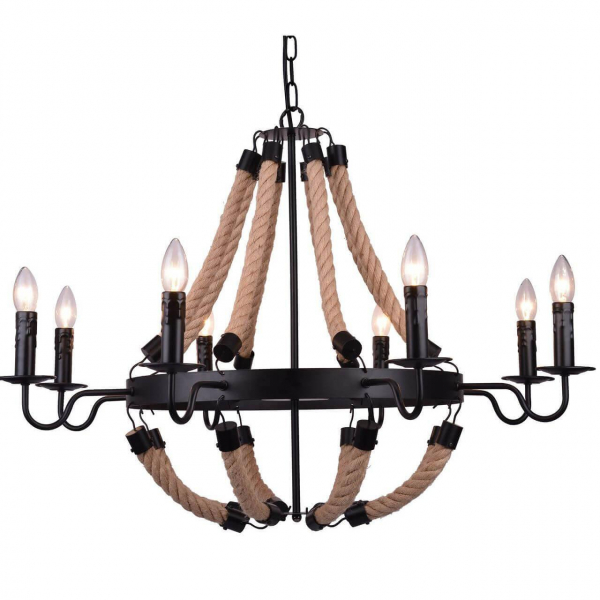 Подвесная люстра Arte Lamp Marsiglia A8956LM-8BK Подвесная люстра Arte Lamp Marsiglia A8956LM-8BK