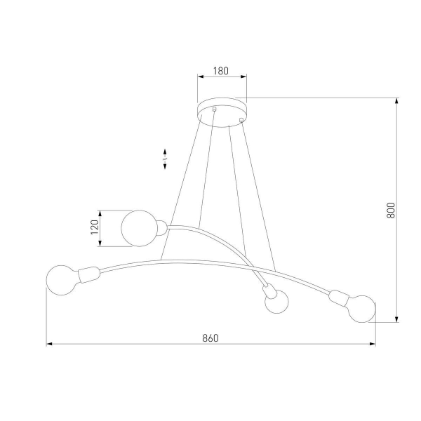 Подвесная люстра TK Lighting 2724 Helix Black Подвесная люстра TK Lighting 2724 Helix Black