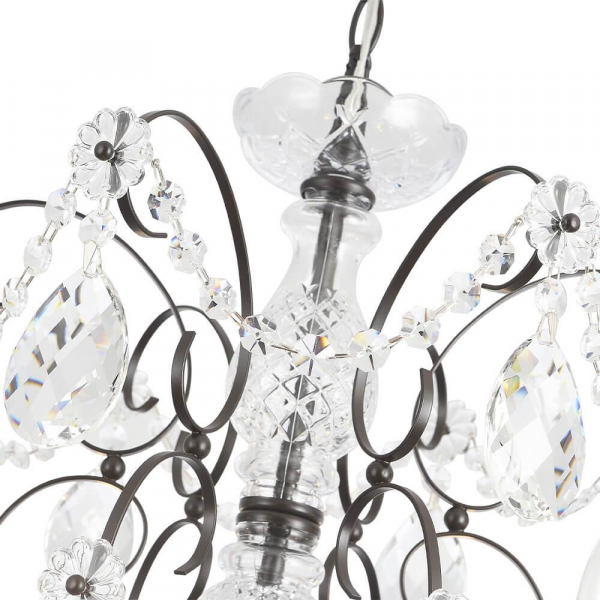 Подвесная люстра Crystal Lux Odelis SP6 Brown Подвесная люстра Crystal Lux Odelis SP6 Brown