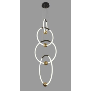 Люстра подвесная Alfa Light F4324-11 D30+D40+D50+D60 black+bronze