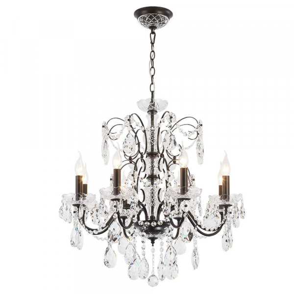 Подвесная люстра Crystal Lux Odelis SP8 Brown Подвесная люстра Crystal Lux Odelis SP8 Brown