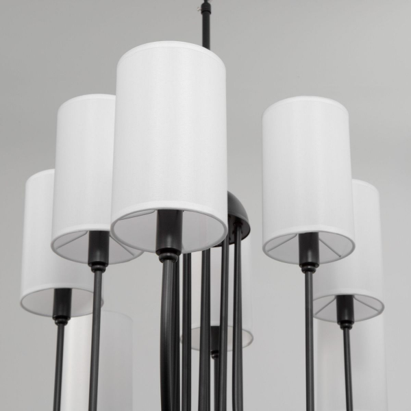 Подвесная люстра Eurosvet Abbey 60164/10 черный Smart