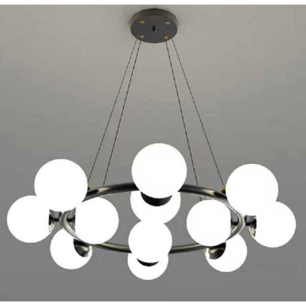 Люстра подвесная Alfa Light F2024-14 E27*25 Чёрный