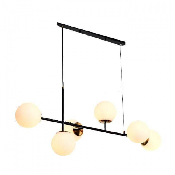 Подвесная люстра iLamp Golden 9136P/6 BK-WH Подвесная люстра iLamp Golden 9136P/6 BK-WH