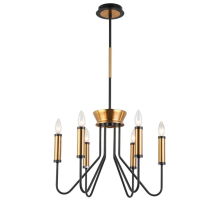 Люстра подвесная Alfa Light F1124-20 D650*H610 BK+GD