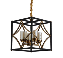 Подвесная люстра Lumina Deco Quadrato LDP 1223-4 BK+MD