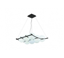 Люстра подвесная Alfa Light F3524-10 White+Black E27*9
