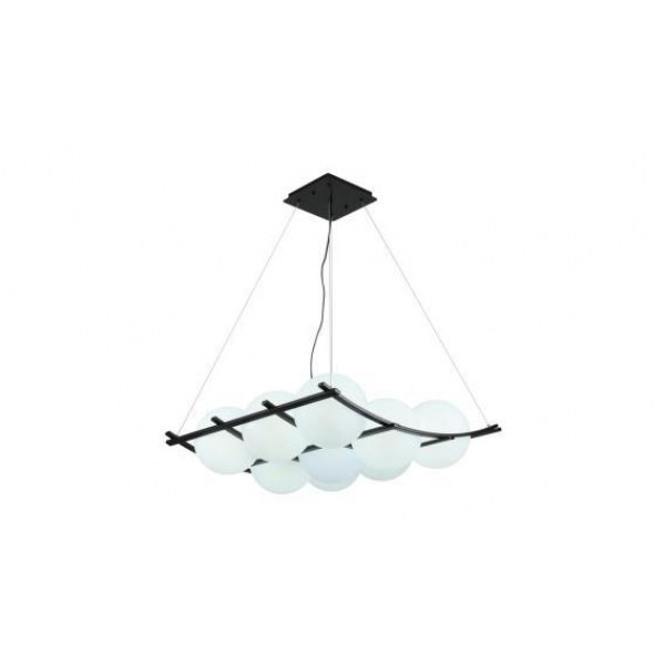 Люстра подвесная Alfa Light F3524-10 White+Black E27*9 Люстра подвесная Alfa Light F3524-10 White+Black E27*9