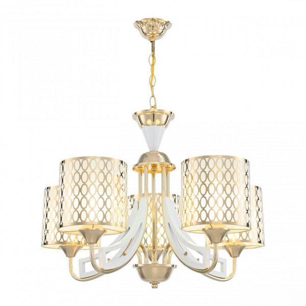Подвесная люстра Arte Milano Florentia-3387 303387/5 Wh/Gd Подвесная люстра Arte Milano Florentia-3387 303387/5 Wh/Gd