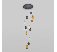 Подвесная люстра Eurosvet Pineapple 50266 дымчатый/прозрачный/янтарный