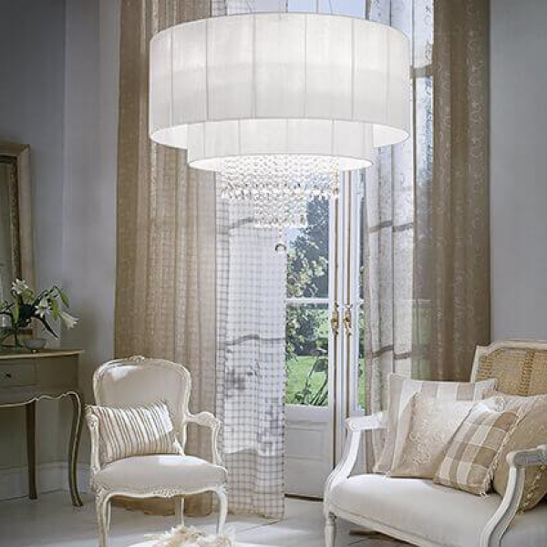 Подвесная люстра Ideal Lux Opera SP10 Bianco 165011 Подвесная люстра Ideal Lux Opera SP10 Bianco 165011