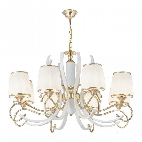 Подвесная люстра Arte Milano Florentia-3857 303857/8 Wh/Gd Подвесная люстра Arte Milano Florentia-3857 303857/8 Wh/Gd