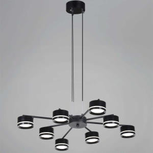 Подвесная люстра Reluce 19490-0.4-4+4 Black